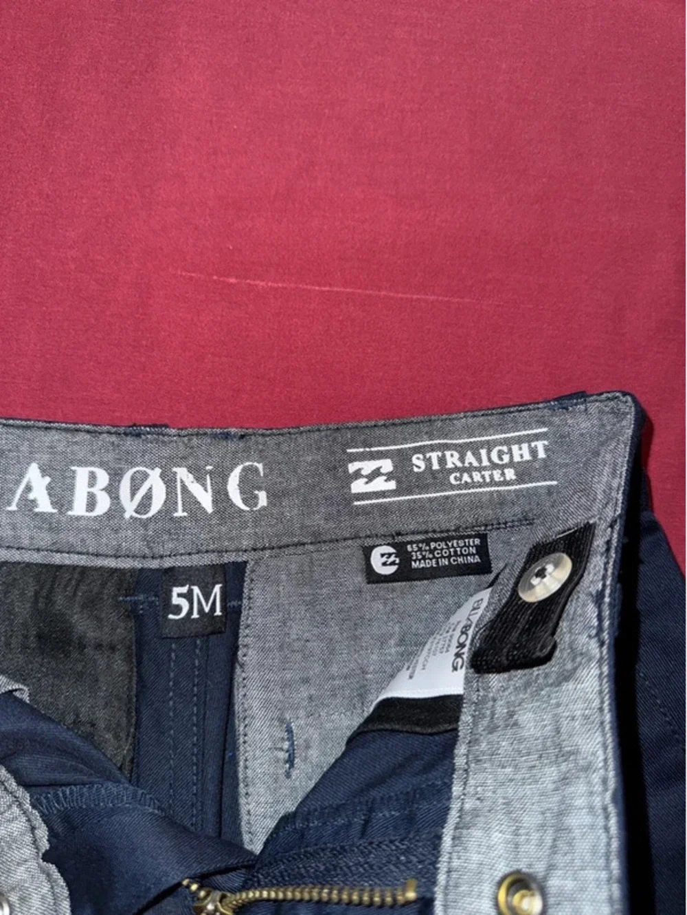 Billibong boys Navy blue pants size 5